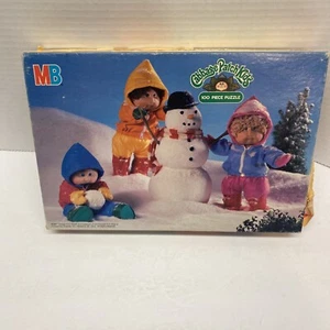 Vintage Cabbage Patch Kids 100 Piece Puzzle 1984 Snow Day 100% Complete - Picture 1 of 4