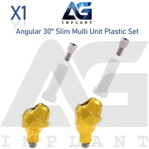 Conjunto angular delgado multiunidad 1.6 prótesis 30° manga de plástico con tornillo - Imagen 1 de 4