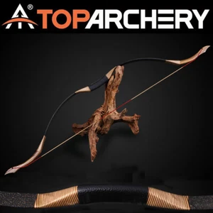 50lb Bogenschießen Traditioneller Recurvebogen Mongolisches Pferd Bogen Schießen Jagd Zielscheibe - Bild 1 von 23