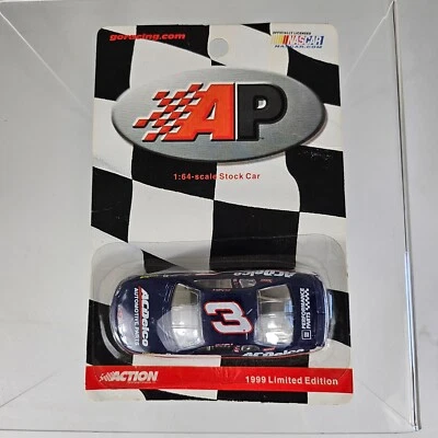 1999 AP Action Chevy Monte Carlo ACDelco #3 NASCAR 1:64 Diecast Stock Car - MOC - Image 1 of 4