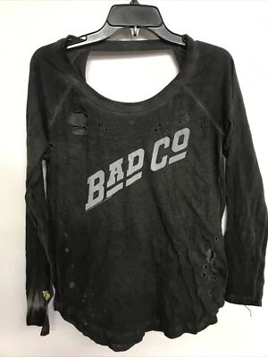 TRUNK LTD Women's Black/Gray BAD CO Long Sleeve Size xSmall Foto 1 de 4