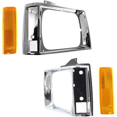 For 1982-1990 CHEVROLET GMC S10 BLAZER Corner Light & Headlight Door LH & RH 4pc - Image 1 of 4