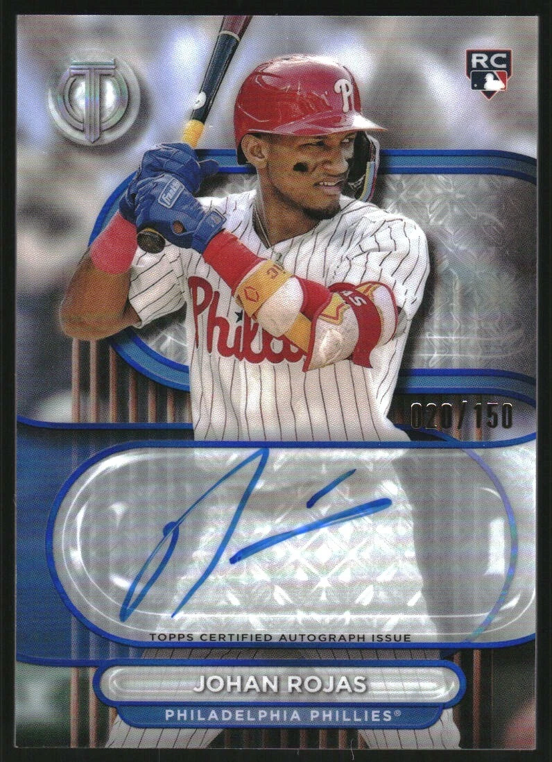 2024 Topps Tribute Autographs Blue #TAROJ Johan Rojas Auto /150