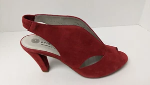 Eric Michael Peru Heeled Sandals, Red, Women's 40 EU (US 9.5-10) - Picture 1 of 5