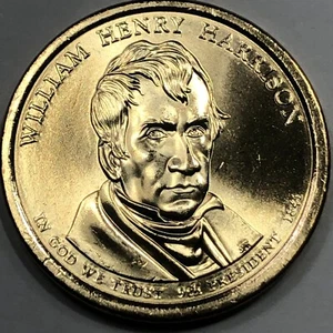 2009 P&D - William Henry Harrison Presidential Golden Dollar Coin Set - Picture 1 of 2