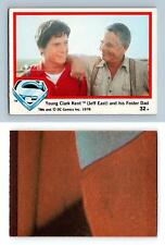 Young Clark Kent And Foster Dad #32 Superman The Movie 1978 Topps Trading Card