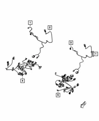 Cableado trasero derecho asiento Dodge Charger original Mopar 2013-2014 68224067AA Foto 1 de 1
