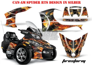KIT DE DECORACIÓN DE CARRERAS AMR CAN-AM RYKER SPYDER RS/RSS, RT/RT-S, F3 FIRESTORM B - Imagen 1 de 8