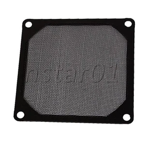8x8 cm Metal proof Filter For PC Computer Cooling Fan Set of 10 Black - Afbeelding 1 van 7