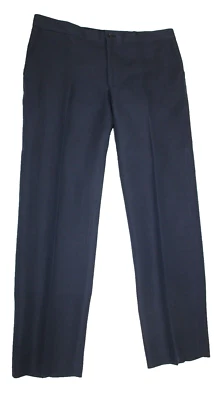 РЯД брюки темно-синий вискоза хлопок брюки середины подъема прямые штанины женщин 10 - Изображение 1 из 4
