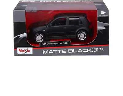 Volkswagen Golf R32 Matte Black Nero Opaco Maisto 1:24 Nuovo 1/24 - Immagine 1 di 4