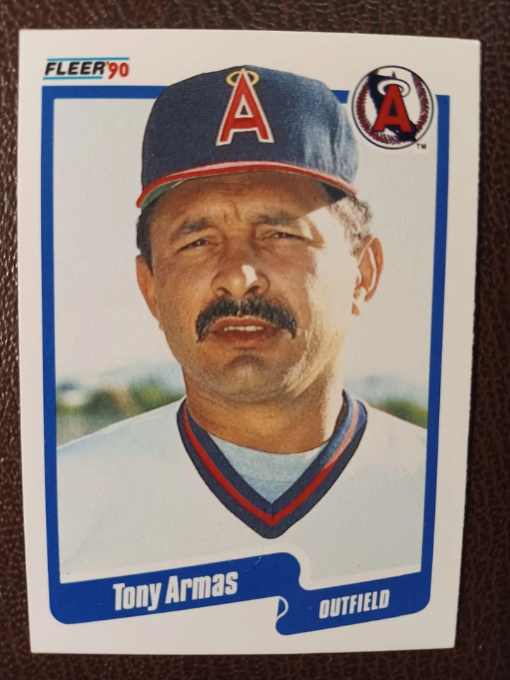 TONY ARMAS CALIFORNIA ANGELS 1990 FLEER BASEBALL CARD #126 - Image 1 of 1