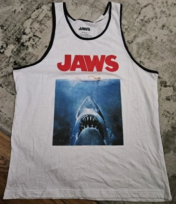 NWT Jaws Tank Top Shark Horror Movie T-Shirt Adult Size Large  - Image 1 of 4