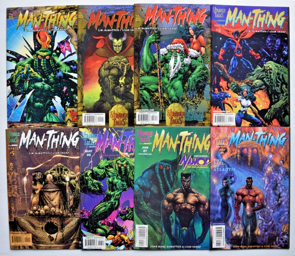 JUEGO COMPLETO DE 8 NÚMEROS MAN-THING (1997) #1-8 MARVEL COMICS Foto 1 de 1