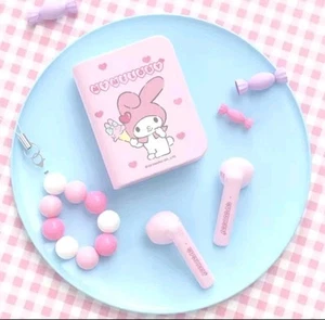 My Melody Sanrio Earphones Earbuds Pink Book New Wireless Bluetooth - Picture 1 of 3