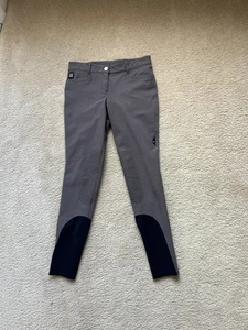 Pantalones de montar Equiline marrón silicona elástica ver medidas - Imagen 1 de 7