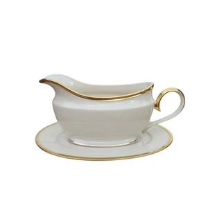 Lenox Eternal Sauciere + Unterteller Creme Gold CA - Bild 1 von 6