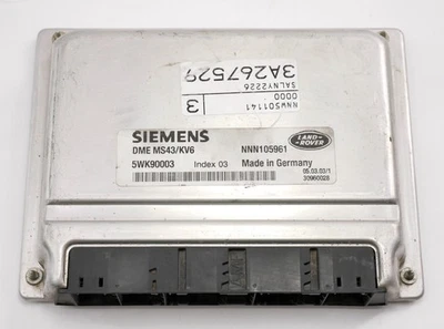 ECU ECM Engine Computer Module 02-05 Land Rover Freelander - 5WK90003 - Image 1 of 3
