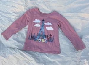 Tea Collection x Hello Kitty Long-sleeve girls shirt size 4, Paris graphic tee - Picture 1 of 9