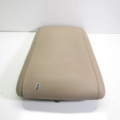 2003-2006 Ford Expedition console central couro apoio de braço tampa tampa bege fabricante de equipamento original - Imagem 1 de 4