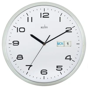 Acctim Supervisor Wall Clock Chrome - Picture 1 of 1