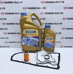 FOR NISSAN JF017E CVT AUTOMATIC TRANSMISSION FILTERS GASKET RAVENOL OIL 5L KIT - Picture 1 of 4