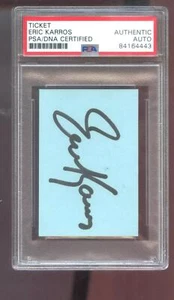 Eric Karros Signed Autograph Auto PSA/DNA COA Baseball Cut Card Ticket Stub 2011 - Picture 1 of 2
