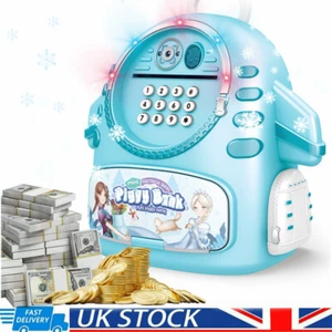Electronic Piggy Bank Safe Money Box Bank Password Lock ATM Cash Coin Kids Gift - Picture 1 of 12