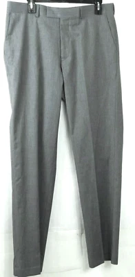 INC International Concepts London Men's Sz 34 x 30 Dress Pants Gray Flat Front  - Image 1 of 4