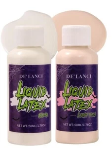 *NEU* Latex/ Skintone+Clear/ 2x 50ml/ Halloween/ Narben/ Falten/ Schnittwunden - Bild 1 von 5