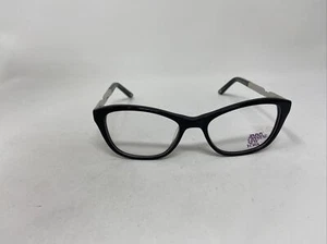 JIMMY CRYSTAL NEW YORK NAXOS BLACK 48/16/130 FLEX HINGE EYEGLASSES ZW15 - Picture 1 of 8