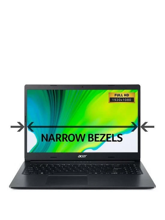 Aspire 3 A315-23 Laptop - 15.6 inch Full HD, AMD Ryzen 3, 8GB RAM, 128GB SSD - Image 1 of 3