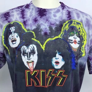 Herren Gr. L Tshirt KISS Factory Artwear Tie Dye Paul Stanley Gene Ace Peter RAR - Bild 1 von 4