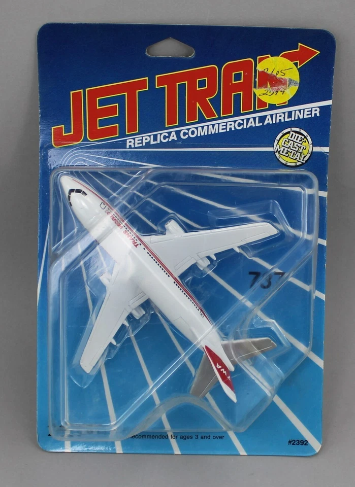 ERTL *JET TRAN* TWA Trans World 737 Commercial Airliner DIECAST #2392 *NIP* - Image 1 of 1