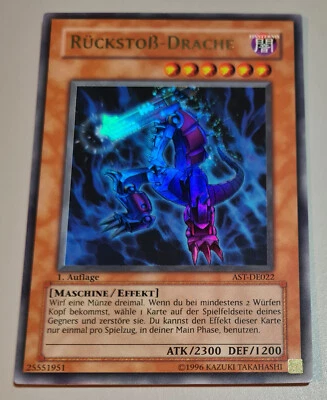 Rückstoß-Drache # AST-DE022 Ultra Rare Karte A Ancient Sanctuary 2004 DE Mint - Bild 1 von 4