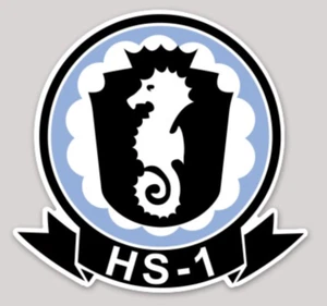 Officially Licensed US Navy HS-1 Seahorses Sticker - Picture 1 of 1