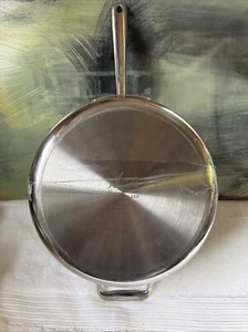 All-Clad d3 Brushed 5-ply Stainless-Steel 3-Qt Sauté Pan With Lid 🌹 - Picture 1 of 4