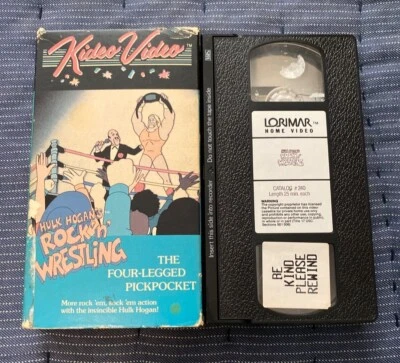 Hulk Hogan’s Rock ‘n’ Wrestling The Four Legged Pickpocket vhs 1987 Kideo Video - Image 1 of 2