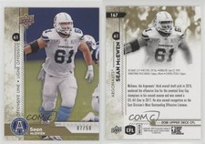 2018 Upper Deck CFL Gold /50 Sean McEwen #167