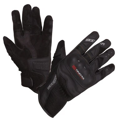 Modeka Sonora Motorradhandschuhe Langgröße (Schwarz/Rot) Gr: L11 - Bild 1 von 4