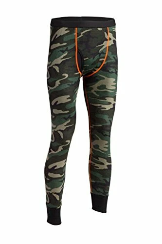 Indera Men's Woodland Camo Thermal Underwear Pant, Small - Image 1 of 1