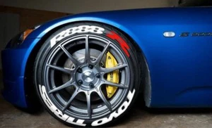Tire Lettering fits TOYO TIRES R888 R Stickers 14"-24"SET 4 Tires 1.25"tall - Picture 1 of 4