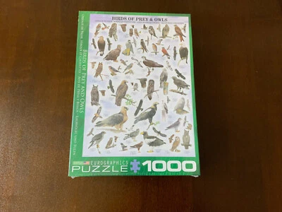 Rompecabezas Euro Graphics Birds of Ray and Owls 1000 piezas EE. UU. 2015 Foto 1 de 4