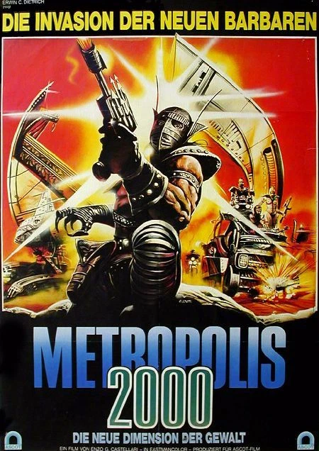 Fred Williamson Anna Kanakis METROPOLIS 2000 Original Filmplakat A0 GEROLLT - Bild 1 von 1