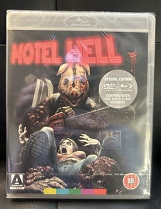 MOTEL HELL OOP w/booklet (Blu-ray/DVD, 1980) ARROW VIDEO - NEW - REGION B - Picture 1 of 3