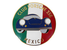 Plaque de calandre émaillée 75mm Badge Automobile Club Porsche 356 Mexico - 103