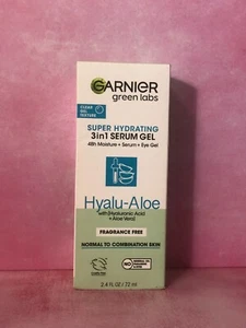 Garnier Green Labs Super Hydrating 3 in 1 Serum Gel Hyalu-Aloe 2.4 fl oz NIB - Picture 1 of 2
