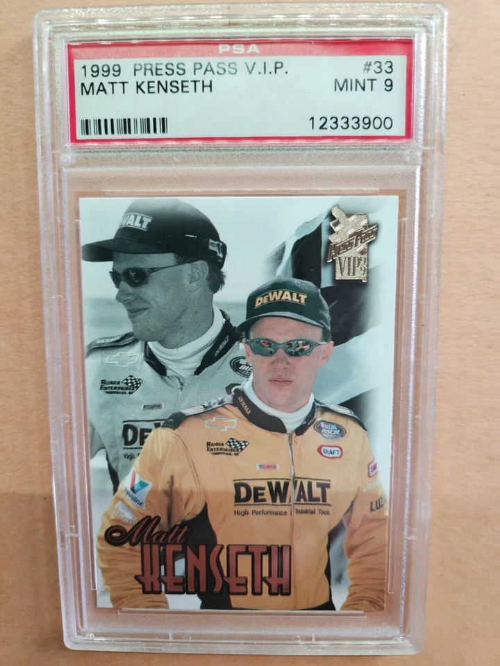 MATT KENSETH 1999 P.P. VIP #33 NASCAR CUP CHAMPION "RC" GRADED PSA 9 MINT - Image 1 of 4