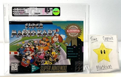 Super Mario Kart New 1992 Super Nintendo SNES Factory Sealed VGA Grade 85+ MINT - Image 1 of 4