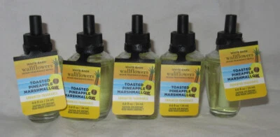 White Barn Bath & Body Works Bulb Lot Set of 5 TOASTED PINEAPPLE MARSHMALLOW - Image 1 of 2